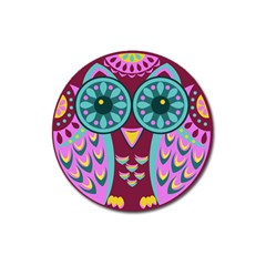 Owl Magnet 3  (round)