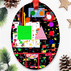 Colorful Facroty Ornament (oval) 