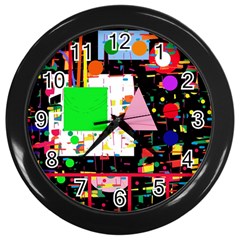 Colorful Facroty Wall Clocks (black)