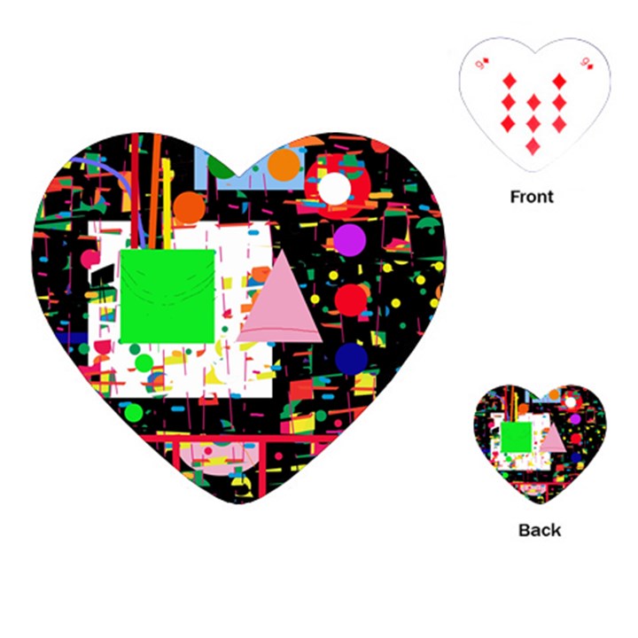 Colorful facroty Playing Cards (Heart) 