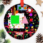 Colorful facroty Round Ornament (Two Sides)  Front