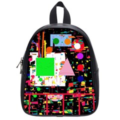 Colorful Facroty School Bags (small)  by Valentinaart