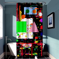 Colorful Facroty Shower Curtain 36  X 72  (stall)  by Valentinaart