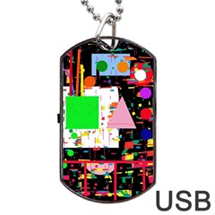 Colorful Facroty Dog Tag Usb Flash (two Sides)  by Valentinaart