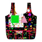 Colorful facroty Full Print Recycle Bags (L)  Front