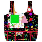 Colorful facroty Full Print Recycle Bags (L)  Front