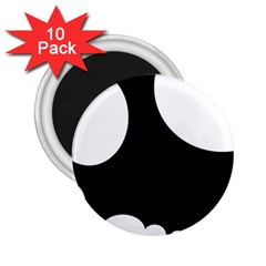 Black and white moonlight 2.25  Magnets (10 pack) 