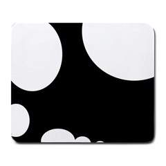 Black And White Moonlight Large Mousepads