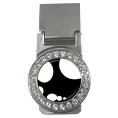 Black and white moonlight Money Clips (CZ) 