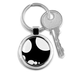 Black And White Moonlight Key Chains (round) 