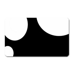 Black And White Moonlight Magnet (rectangular) by Valentinaart