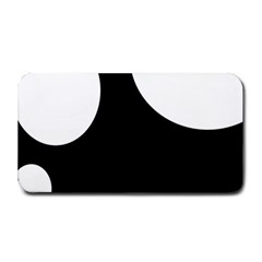 Black And White Moonlight Medium Bar Mats by Valentinaart