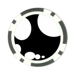 Black and white moonlight Poker Chip Card Guards