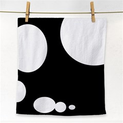 Black and white moonlight Face Towel