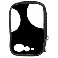 Black And White Moonlight Compact Camera Cases by Valentinaart