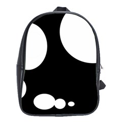 Black and white moonlight School Bags(Large) 