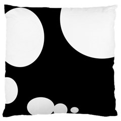 Black And White Moonlight Large Cushion Case (one Side)