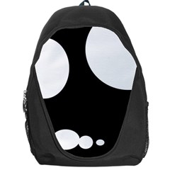 Black And White Moonlight Backpack Bag by Valentinaart