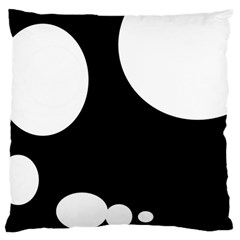 Black And White Moonlight Large Flano Cushion Case (one Side) by Valentinaart