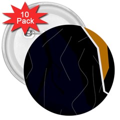 Digital Abstraction 3  Buttons (10 Pack) 