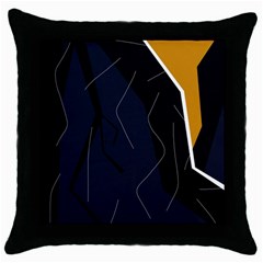 Digital Abstraction Throw Pillow Case (black) by Valentinaart