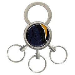 Digital Abstraction 3-ring Key Chains