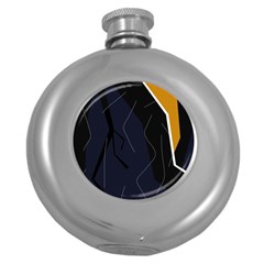 Digital Abstraction Round Hip Flask (5 Oz)