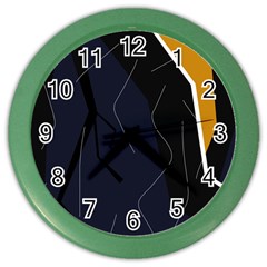 Digital Abstraction Color Wall Clocks