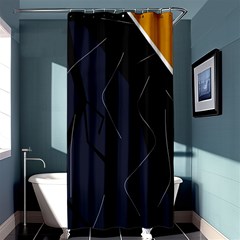 Digital Abstraction Shower Curtain 36  X 72  (stall) 