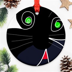 Big Cat Ornament (round) 