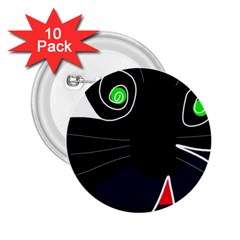 Big Cat 2 25  Buttons (10 Pack) 