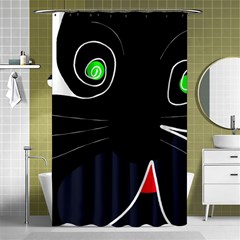 Big Cat Shower Curtain 48  X 72  (small) 