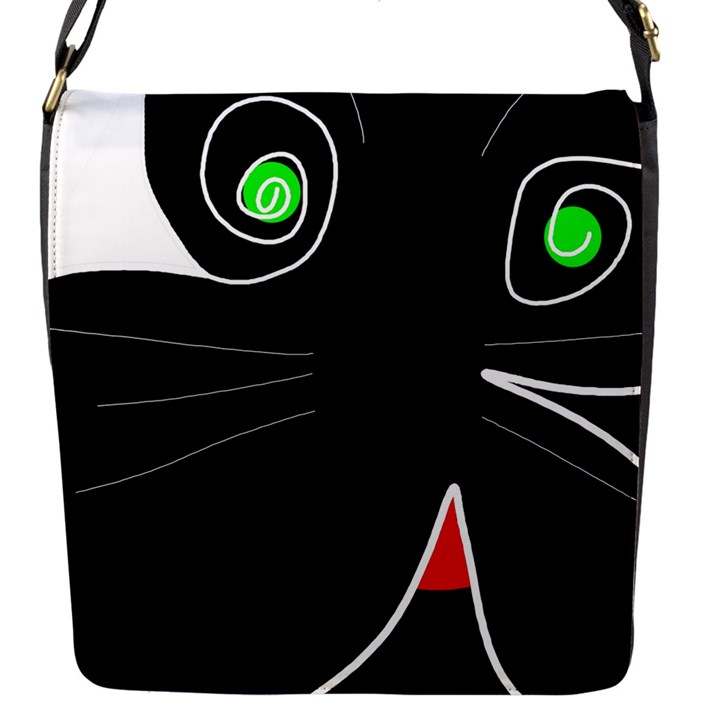 Big cat Flap Messenger Bag (S)