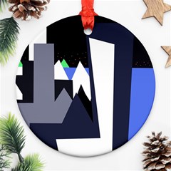 Glacier Ornament (round)  by Valentinaart