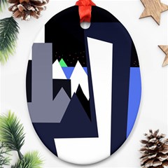 Glacier Ornament (oval) 