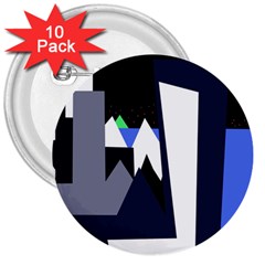 Glacier 3  Buttons (10 Pack) 