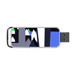 Glacier Portable Usb Flash (two Sides)