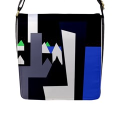 Glacier Flap Messenger Bag (l)  by Valentinaart