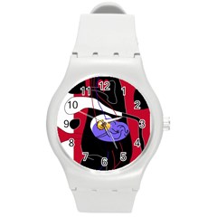 Love Round Plastic Sport Watch (m) by Valentinaart