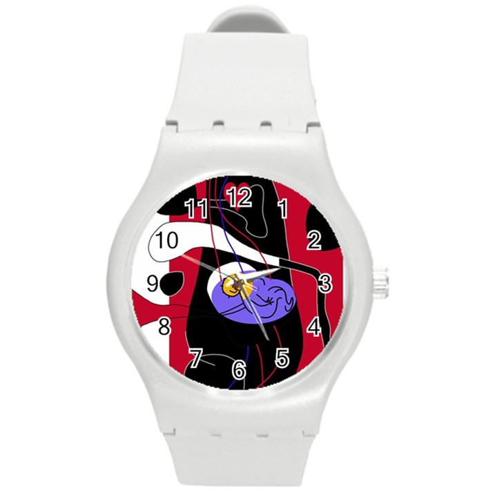 Love Round Plastic Sport Watch (M)