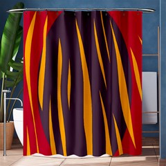 Fire Shower Curtain 60  X 72  (medium) 