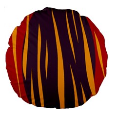 Fire Large 18  Premium Round Cushions