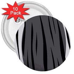 Gray, Black And White Design 3  Buttons (10 Pack)  by Valentinaart