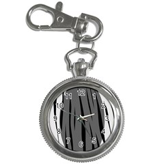 Gray, Black And White Design Key Chain Watches by Valentinaart