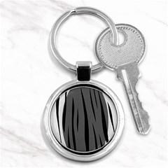 Gray, Black And White Design Key Chains (round)  by Valentinaart