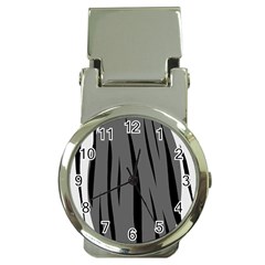 Gray, Black And White Design Money Clip Watches