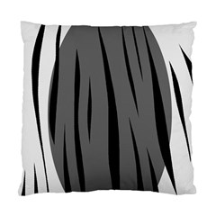 Gray, Black And White Design Standard Cushion Case (two Sides)