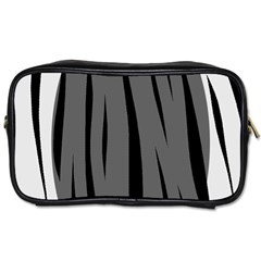 Gray, Black And White Design Toiletries Bags