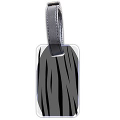 Gray, Black And White Design Luggage Tags (two Sides)