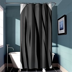 Gray, Black And White Design Shower Curtain 36  X 72  (stall)  by Valentinaart